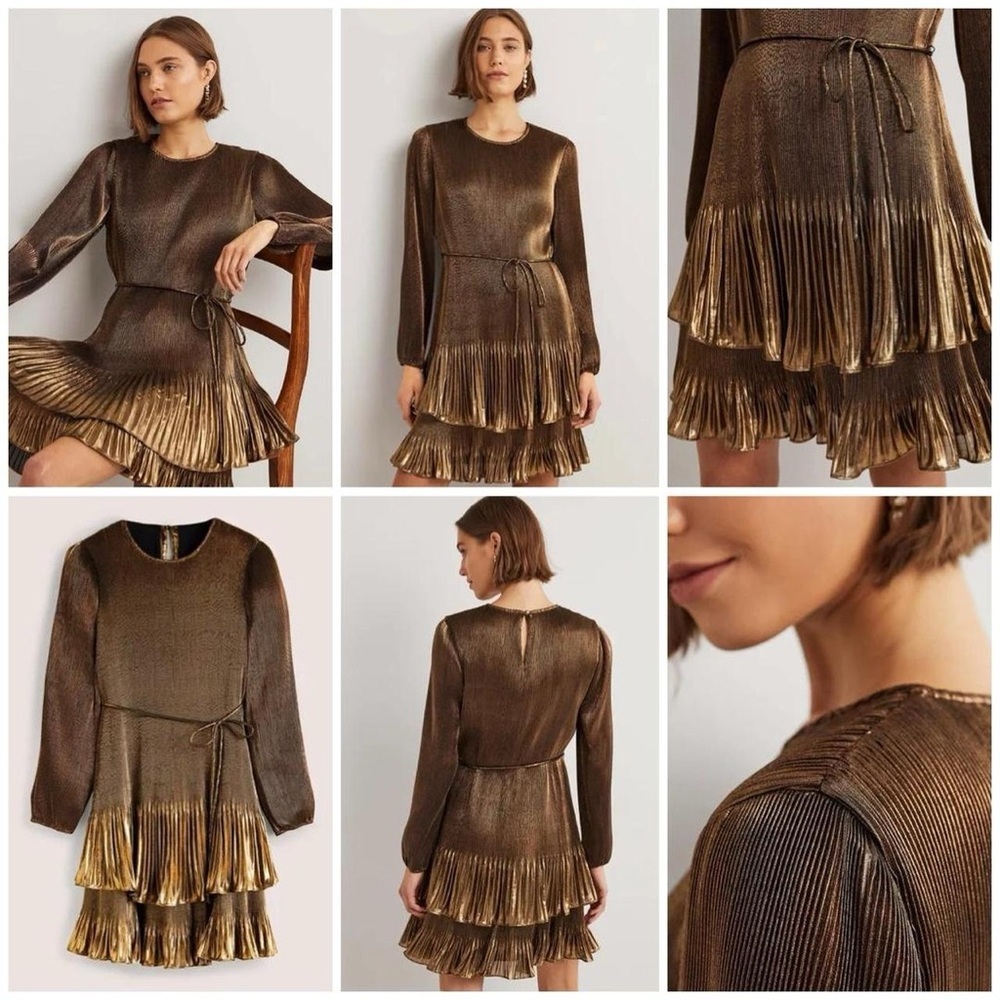 Boden Plisse Mini Dress NWT Sz US 4